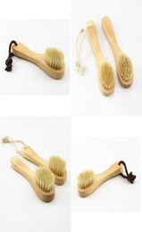 Face Cleansing Brush Wood Handle Soft Natural Bristle Facial Exfoliation Clean Dry Scrubbing Brushes High Quality 3cg G28747915