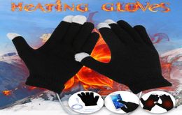 1 Pair Warm Ultrasoft USB Hand Heating Gloves Constant Temperature Portable Soft knitting wool Wearable Gloves Winter 11195247762