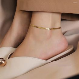 Anklets Women's Hand Snake Chain Gold Colour For Jewellery Women Summer Accessories Wholesale Drop Do Not Fade 4mm