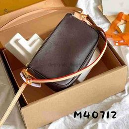 10A Mirror Quality Designer Bag Shoulder Bags Original leather classic top layer cowhide shoulders bag mahjong bag women crossbody underarm bag M40712