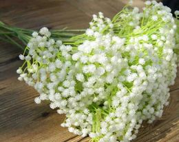 100Pcslot Gypsophila silk baby breath Artificial Fake Silk Flowers Plant Home Wedding Party Home Decoration 1577023