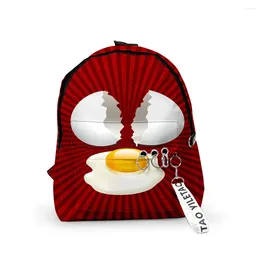 Backpack Cartoon Novelty HowToBasic Backpacks Boys/Girls Pupil School Bags 3D Print Keychains Oxford Waterproof Cute Small