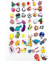 50pcs/set Shoe Charms Accessories Decorations Novelty Cute PVC jibz Buckle for Kids Party Xmas Gifts5732355