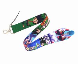 Whole Cell Phone Straps Charms 20pcs Anime Japan Hunter Hunter Cartoon Mobile lanyard Key Chain ID card hang rope Sling Ne7833838