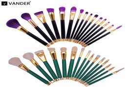 Professional 15pcsLot Makeup Brushes Set Make Up Brush Tools Cosmetic Brush Foundation Brush Kits Blending Pencil Kabuki Wood3968439
