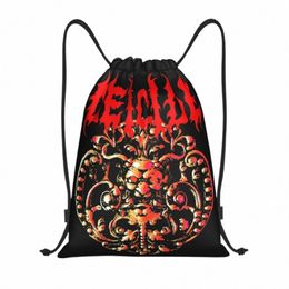 deicide Death Metal Band Drawstring Rugzak Sport Gym Sackpack String Bags Voor Het Sporten Y3Er#