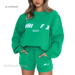 White Foxx Hoodies Top Quality Tracksuit Shorts Long Sleeved White Foxx Set Two 2 Piece Women Coture Whitefox Tracksuit Women Hoodie S-Xxl Blue White Green 816
