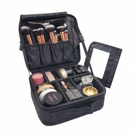 high Quality Makeup Case Brand Travel Cosmetic Bag For Women's Portable Beauticia Female Make Up Storage Box Nail Tool Suitcases 24NV#