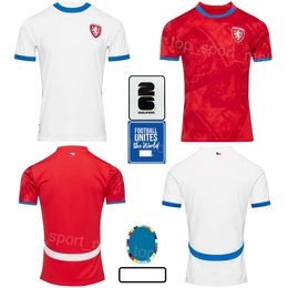 2024 Euro Cup Men Soccer Czech Republic Jersey 4 KREJCI 7 BARAK 19 CHORY 2 ZIMA 22 SOUCEK 10 SCHICK 18 DOUDERA JURASEK PROVOD HLOZEK Football Shirt Kits National Team