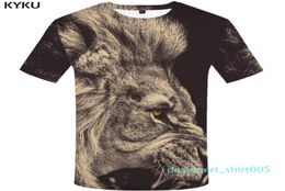 Lion T shirt Black shirts Animal Tshirt Clothing Tshirt Plus Size Men Man Casual Cool Japanese Tshirt d056194467