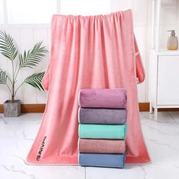 Towel Superfine Fiber Embroidery Sea Beach Hair Quick Drying Sports Towels Bathrobe For Women Children