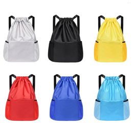 Shopping Bags Sports Drawstring Backpack Rucksack Wear Resistant Large Capacity Casual Knapsacks Versatile For Climbing Gym Work