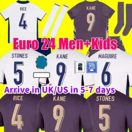 2024 Englands BELLINGHAM Soccer Jerseys Euro cup National Team TOONE Football Shirt WHITE BRIGHT KANE STERLING RASHFORD SANCHO GREALISH Men Kids Kit