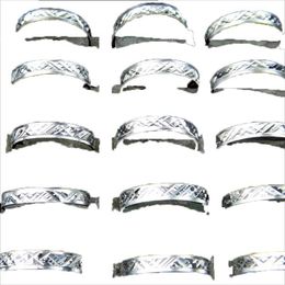 2016 NEW Fashion 200pcs Party Ball Carving Cheap Aluminium Rings Whole Jewellery Lots Mixed Style 5392186