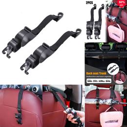 2024 2Pcs Car Back Seat Hook Umbrella Holder Seat Back Storage Multi-Function Rear Seat Headrest Hanging Hook Auto Interior Organiser