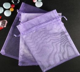 Purple Organza Gift Bag Wedding Favour Party Bags 9X12cm New or other colors9249054