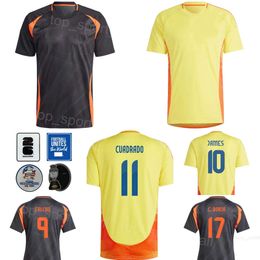 2024 2025 Copa America Men 11 ARIAS Soccer Jerseys 21 MUNOZ 9 CORDOBA 23 ASPRILLA 2 CUESTA 3 LUCUMI 10 RODRIGUEZ 10 JAMES Football Shirt Kits National Team GeLunBiya