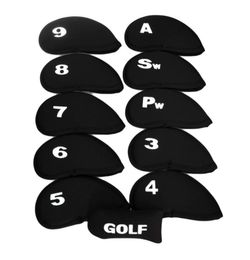 12Pcs Golf Protection Set Golf Accessories Golf Club Iron Headcover Head Cover Leather1614990