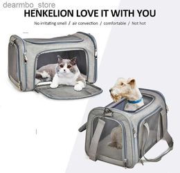 Cat Carriers Crates Houses Do Transport Bas Lare Pet Carrier Ba Travel Airline Carryin Box Soft-Sided Breathable Cats Puppy Carriers Backpack For Dos L49