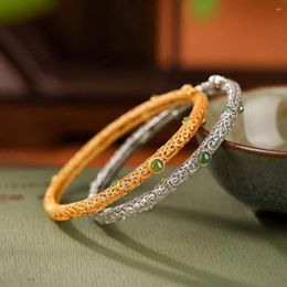 Bangle Vintage Fashion Bracelet Creative Hollow Ethnic Style Exquisite Hand Handicraft Luxury Fortune Party