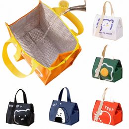 portable Lunch Bags Lunch Box Thermal Lunch Food Bags for Children Cooler Handbag Thermos Ctainer Storage Bag For Women Kids 63w0#