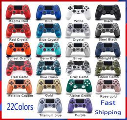 Logo PS4 Wireless Controller Gamepad 22 colors For PS4 Vibration Sony Joystick Game pad GameHandle Controllers Play Station With R4733585