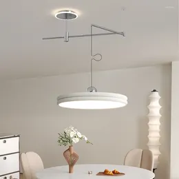 Chandeliers Modern Swing Arm Lamp LED Dining Table Hanging Light For Living Room Kitchen Restaurant Indoor Decor Creative Movable