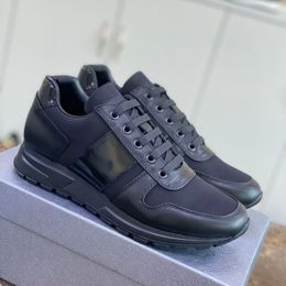 New Fashion Designer High quality black casual shoes for men and women lace-up Leather splice ventilate comfort all-match Sports shoes DD0415P 38-44 20