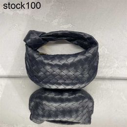 BottegVenetas Handbag Italy Jodie Top Bag Women's Classic Black Woven Fashion Hong Kong Direct Mail Leather