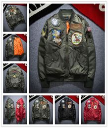 2017 New Bomber Jacket Men Ma-1 Flight Jacket Pilot Air Force Male Ma1 Army Green Military motorcycle Jackets Coats S-3XL6019044