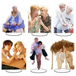 Keychains Thailand Stars Drama Bounprem CP Desk Standing Cosplay Characters Acrylic Stand Model Plate Display Decoration Jewellery Gift