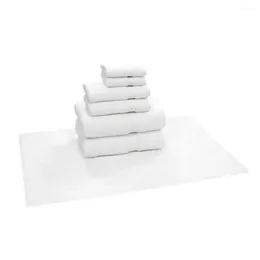 Towel 7pk Circle Design Turkish Set White -
