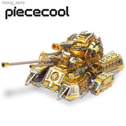 3D Puzzles Piececool 3D Metal Puzzle Skynet Spider Superheavy Tank Model Building Kits Assembly DIY Toy for Teens Y240415