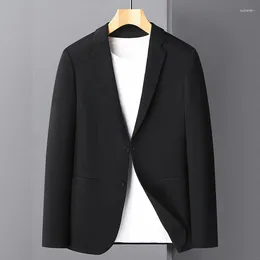 Men's Suits Black Male Blazer Luxury Autumn And Winter Single Breasted Casual Fashion Slim Fit Party Man 4XL