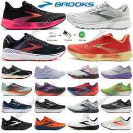 2024 Casual shoes Designer Brooks Launch 9 Running Shoes Men Women Ghost Hyperion Tempo Triple Black White Grey Yellow Black Grey Trainers Glycerin shoes With box