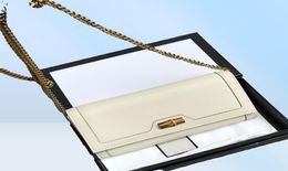 658243 Newest Women long Wallet luxury designer chain wallets Cowhide Coin Purse men card holder business money bags with box free deliver7009489