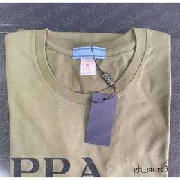 Summer Mens Designer PRA T Shirt Casual Man Womens Loose Tees with Letters Print Short Sleeves Top Sell Luxury Men T Shirt Size S-XXXXL Military Uniforms 891