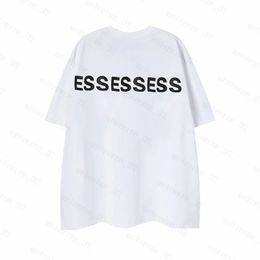 T-shirt Essentialsshirt Mens T Shirts Thick Cotton Version Summer Women Designers Tshirt Fashion Tops Man Casual Letter Polos Clothing Clothes Tees 2024 ZX7