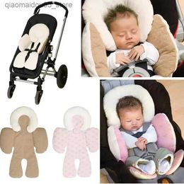 Stroller Parts Accessories Baby stroller double-sided cushion baby boy girl car seat cushion head pillow support outlet childrens accessories Q240416