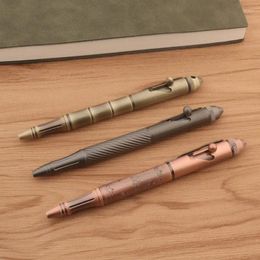 1pc Brass Ballpoint Pen Press Rose Golden Gun Gray Stationery Office School Supplies Writing