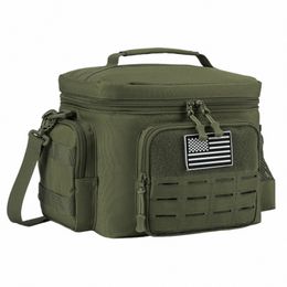 tactical Lunch Box for Men Military Heavy Duty Lunch Bag Work Leakproof Insulated Durable Thermal Cooler Bag Meal Cam Picnic O8Fz#