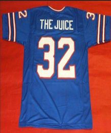 Custom Front and back mesh fabric THE JUICE OJ SIMPSON High quality full embroidery Jersey size s4XL or custom any name or number8387600