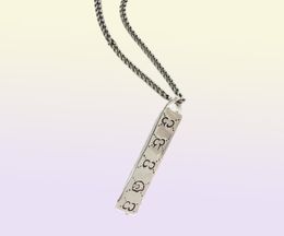 Chains S925 Sterling Silver Rectangular G Skull Necklace Unisex Fashion Personality Simple Elf Original Luxury Jewelry Holiday59297450061