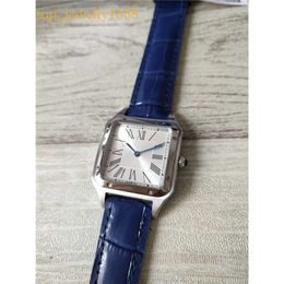 Men Women Wristwatch Fashion Steel Case White Dial Watch Quartz Watches Leather Strap Business Style 078-3 Moonswatch