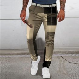 Men's Pants Fashion Slim Various Styles Of Elastic And Comfortable Pencil Little Square Business Date Everyday We