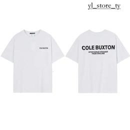 Cole Buxton High Quality Designer Men's T-shirt Summer Loose Cole Buxton T Shirt Men Women Luxury Fashion Classic Slogan Print Top Tee with Cole Tag 1646