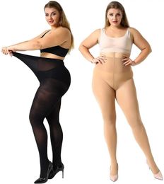 Sexy Socks Womens Plus Size Pantyhose Control Top Pantyhose High Waist Tights Ultra-Soft Super Durable Plus Size Tights 240416