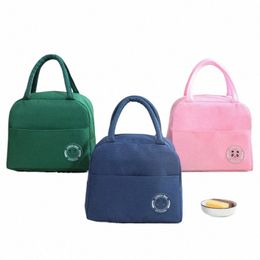 lunch Bag Handle Insulati Cooler Tote For Women Kid Lunch Box Picnic Travel Portable Food Storage Breakfast Thermal Food Bags 90DD#