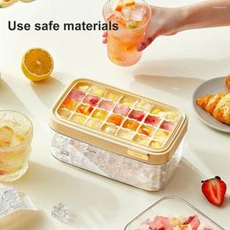 Baking Moulds Ice Tray With Lid 28 Cavity Cube Mould For Whiskey Cocktail Tea Coffee Maker Kitchen Essential Home Cafe Restaurant