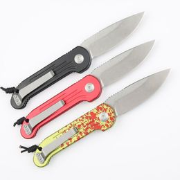 New Arrival CK0410 LUDT AUTO Tactical Knife D2 Stone Wash Drop Point Blade CNC Aviation Aluminium Handle Outdoor Camping EDC Pocket Knives